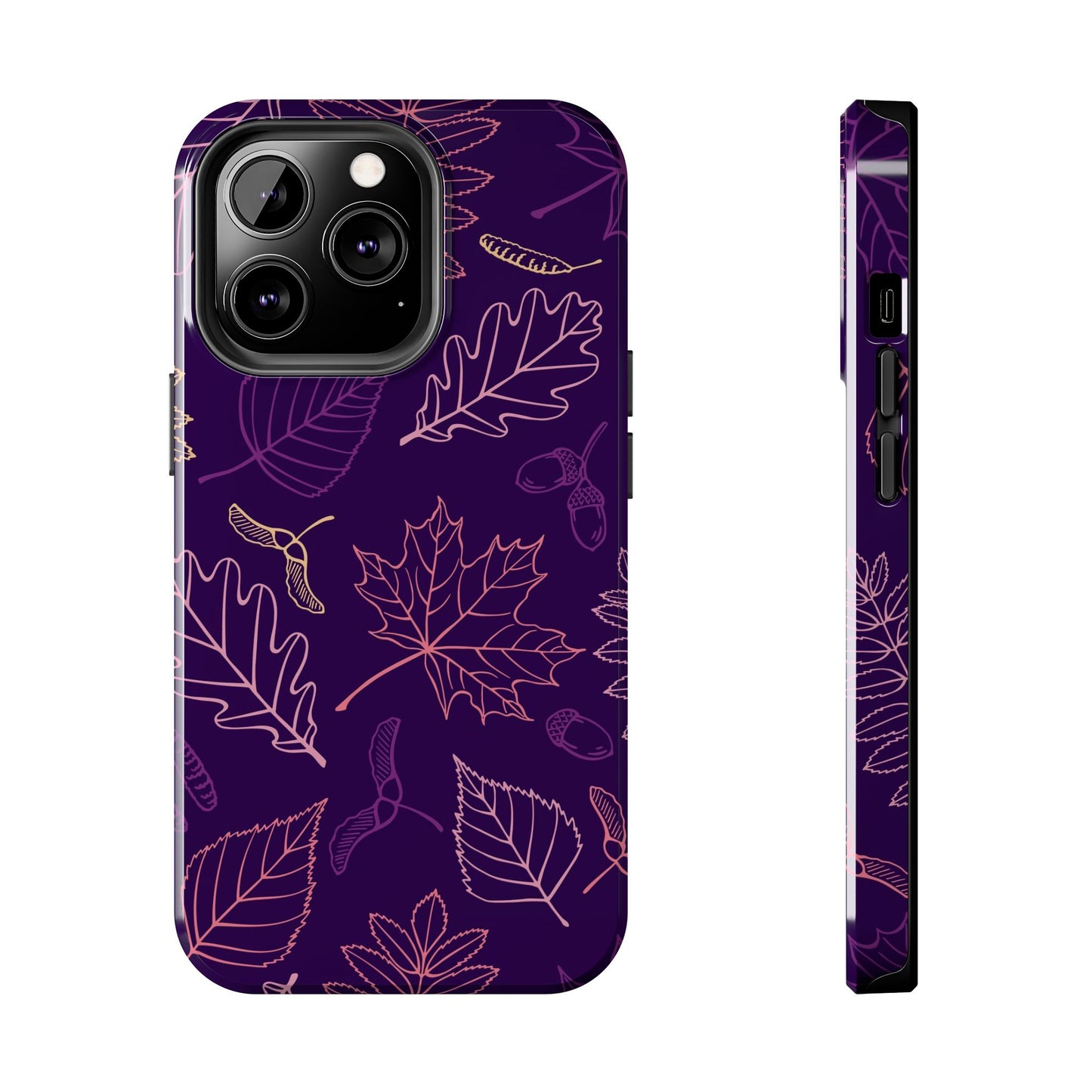 Seamless pattern with autumn leaves Tough Phone Cases iPhone 13 Pro