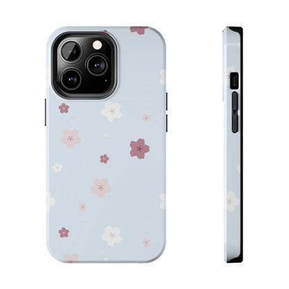 seamless cute lovely pink and white cherry blossom Tough Phone Cases iPhone 13 Pro