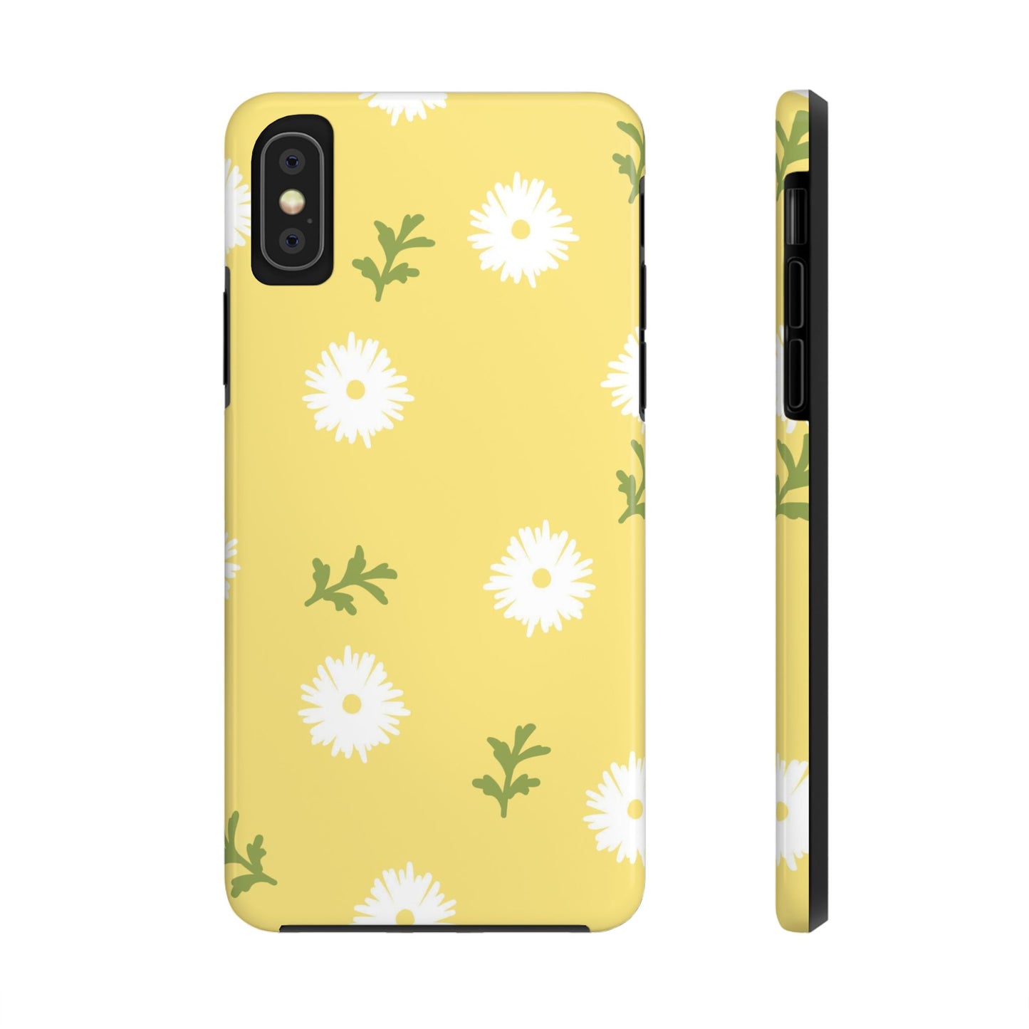 seamless doodle hand drawing daisy flower Tough Phone Cases iPhone XS