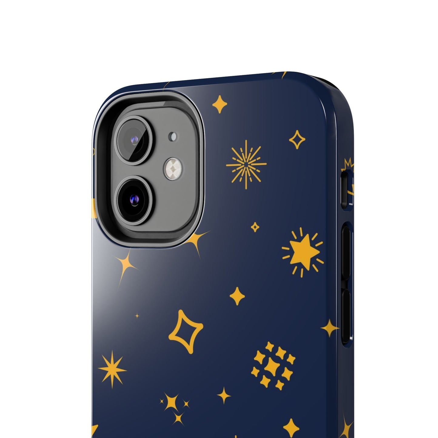 pattern on a blue Tough Phone Cases