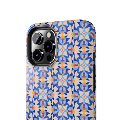 Floral Tile Pattern Tough Phone Cases