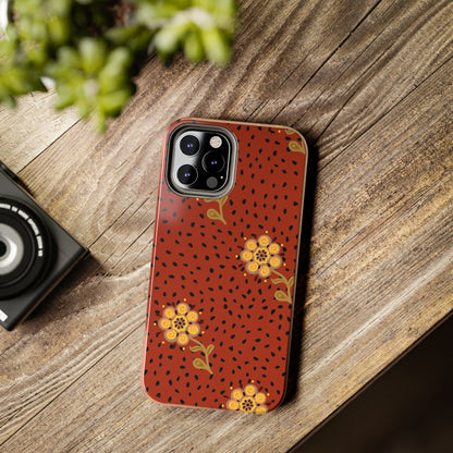 Abstract ethnic flower seamless pattern Tough Phone Cases