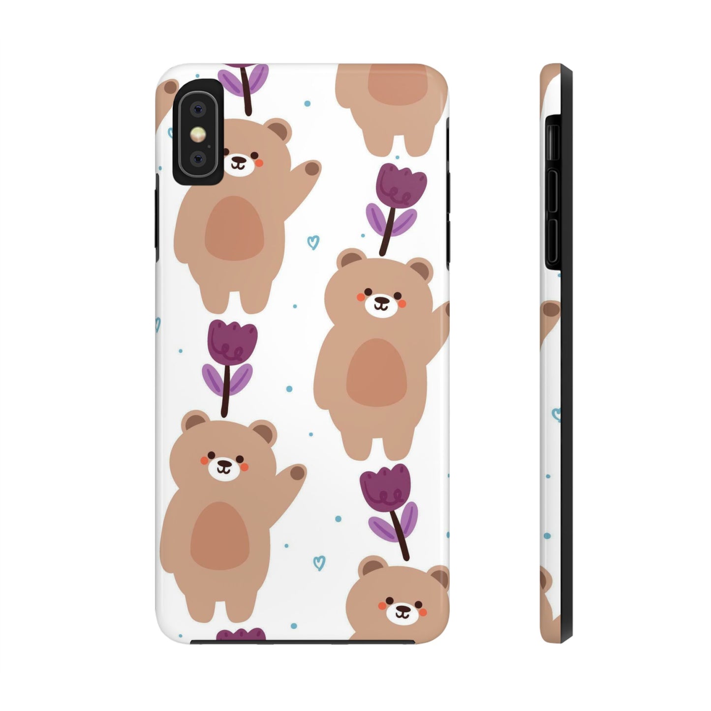 seamless pattern cartoon bears Tough Phone Cases iPhone XS MAX