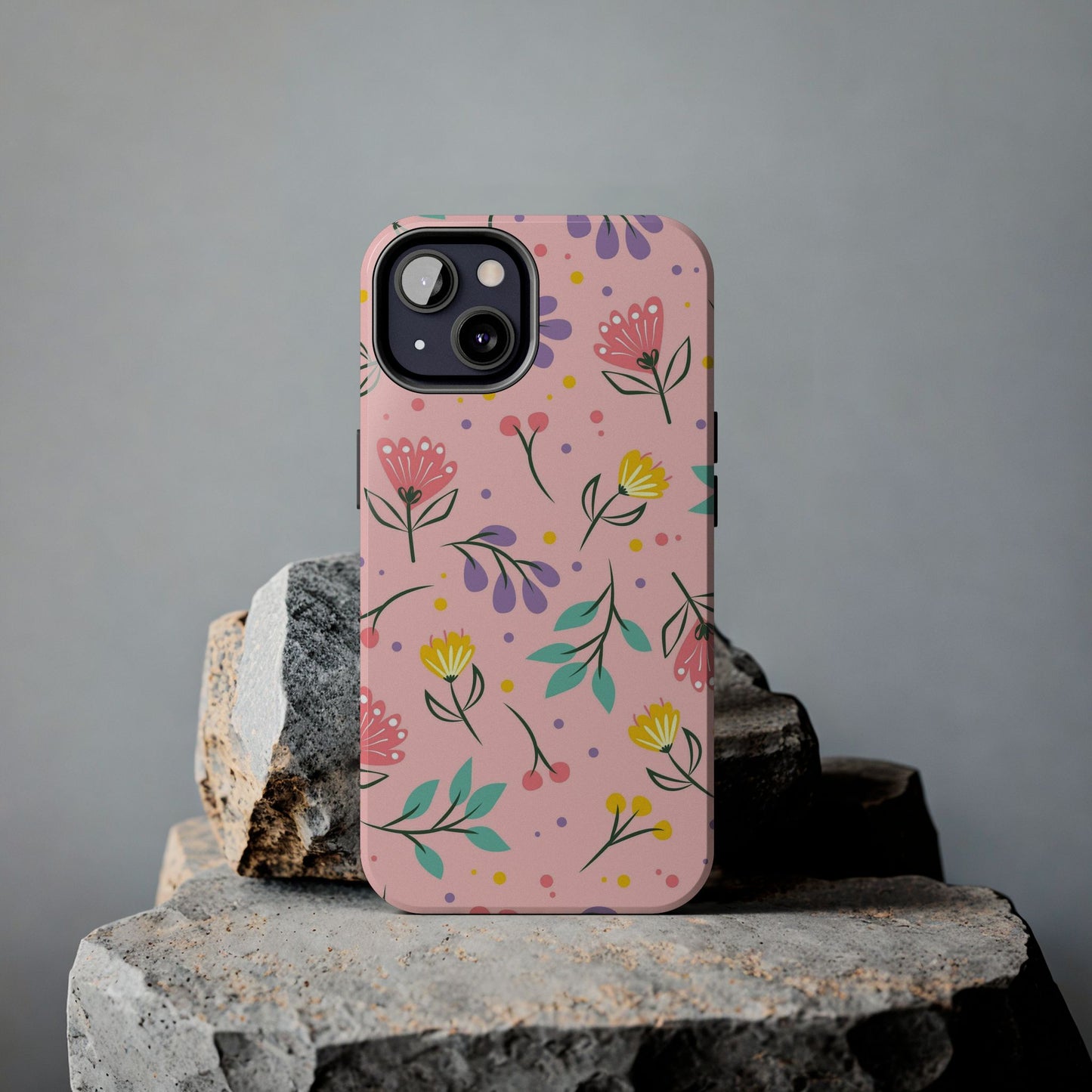 beautiful seamless handrawn floral Tough Phone Cases