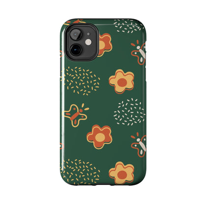 Seamless pattern with flowers and butterflies Tough Phone Cases