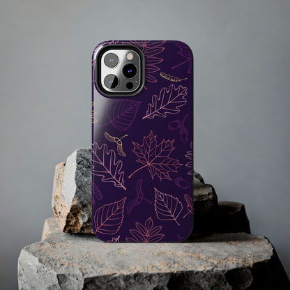 Seamless pattern with autumn leaves Tough Phone Cases