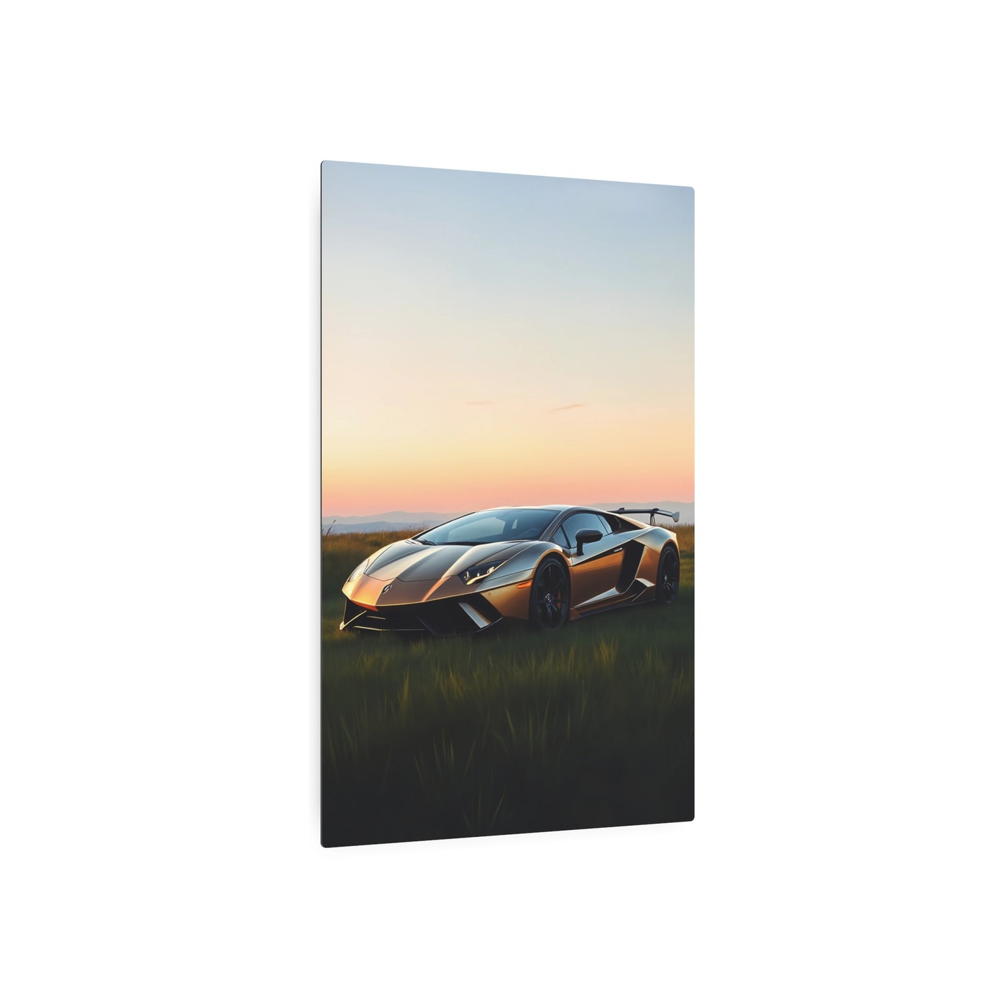 Stunning Metallic Lamborghini Aventador Wall Art | Perfect Gift for Car Enthusiasts