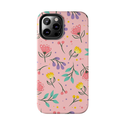 beautiful seamless handrawn floral Tough Phone Cases