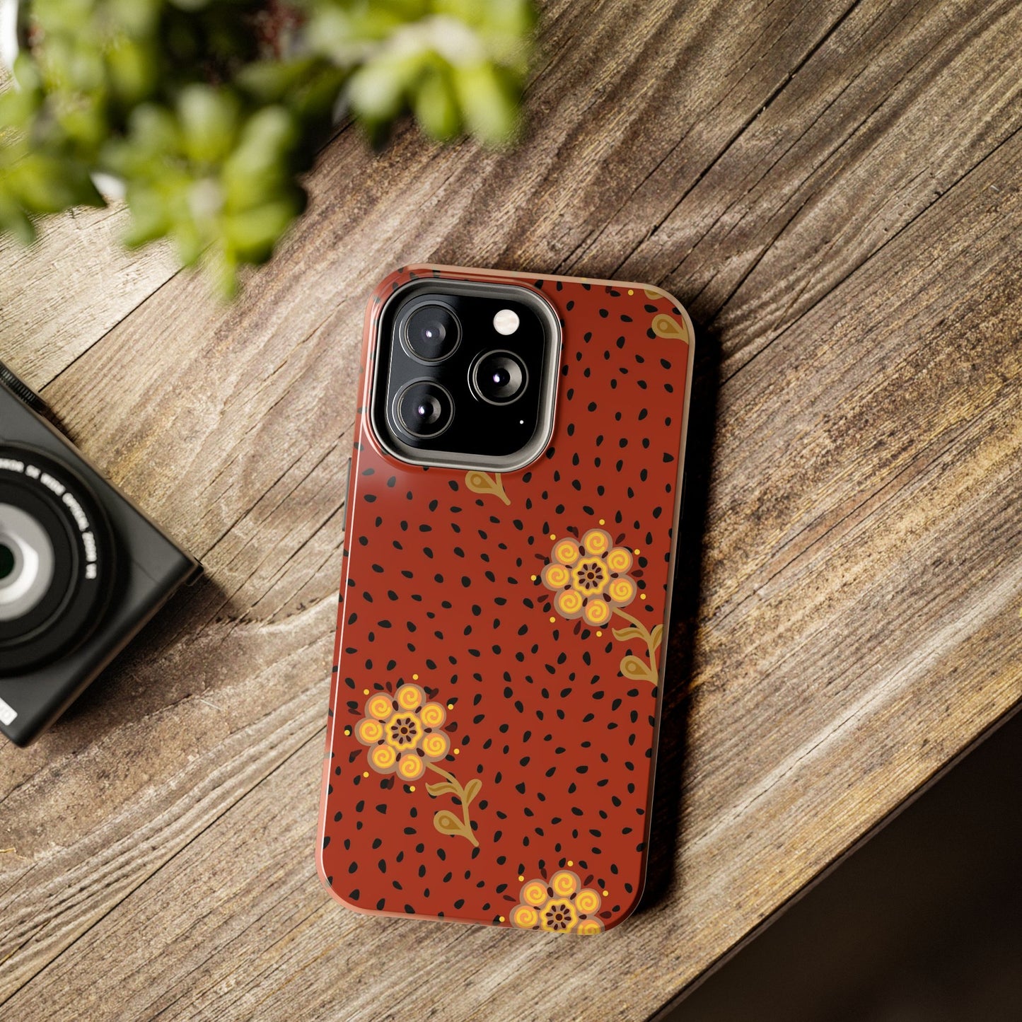 Abstract ethnic flower seamless pattern Tough Phone Cases