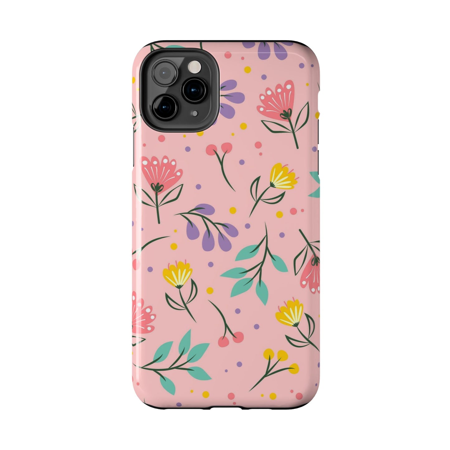 beautiful seamless handrawn floral Tough Phone Cases