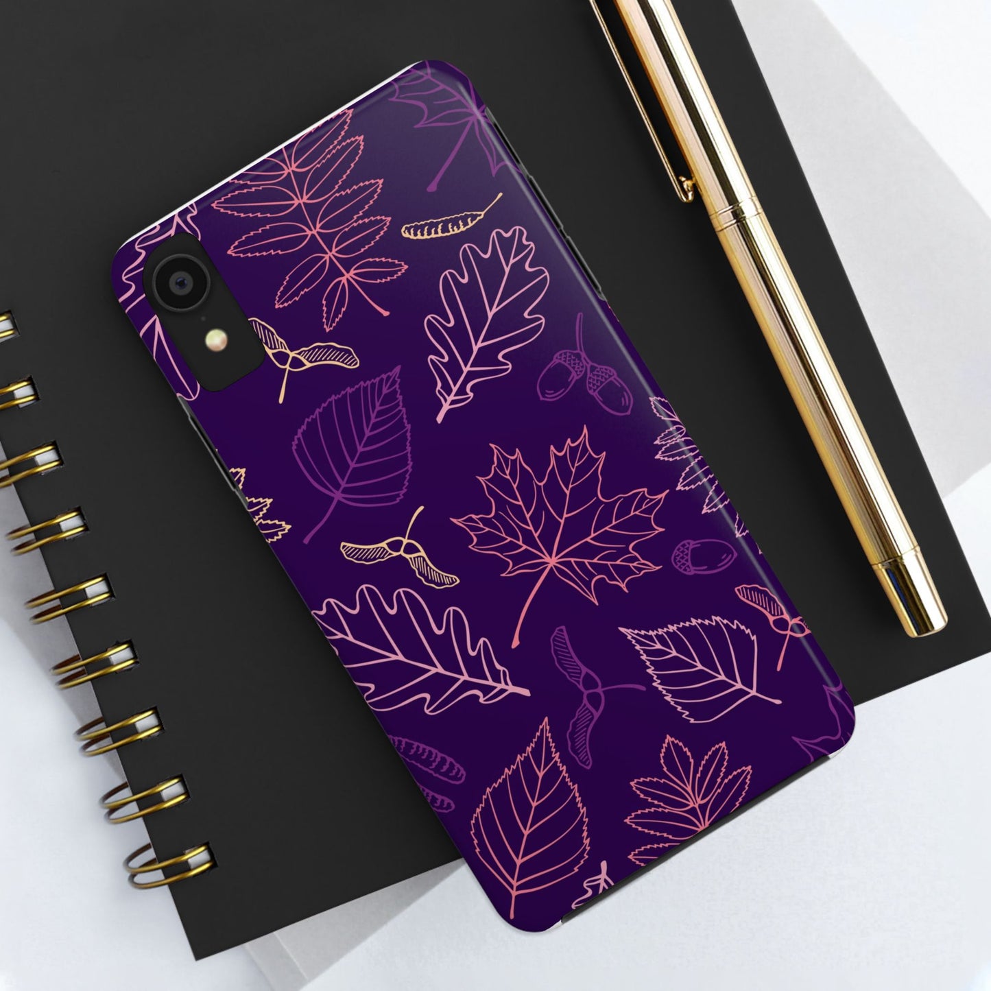 Seamless pattern with autumn leaves Tough Phone Cases