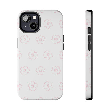 Cherry blossom seamless pattern Tough Phone Cases iPhone 13