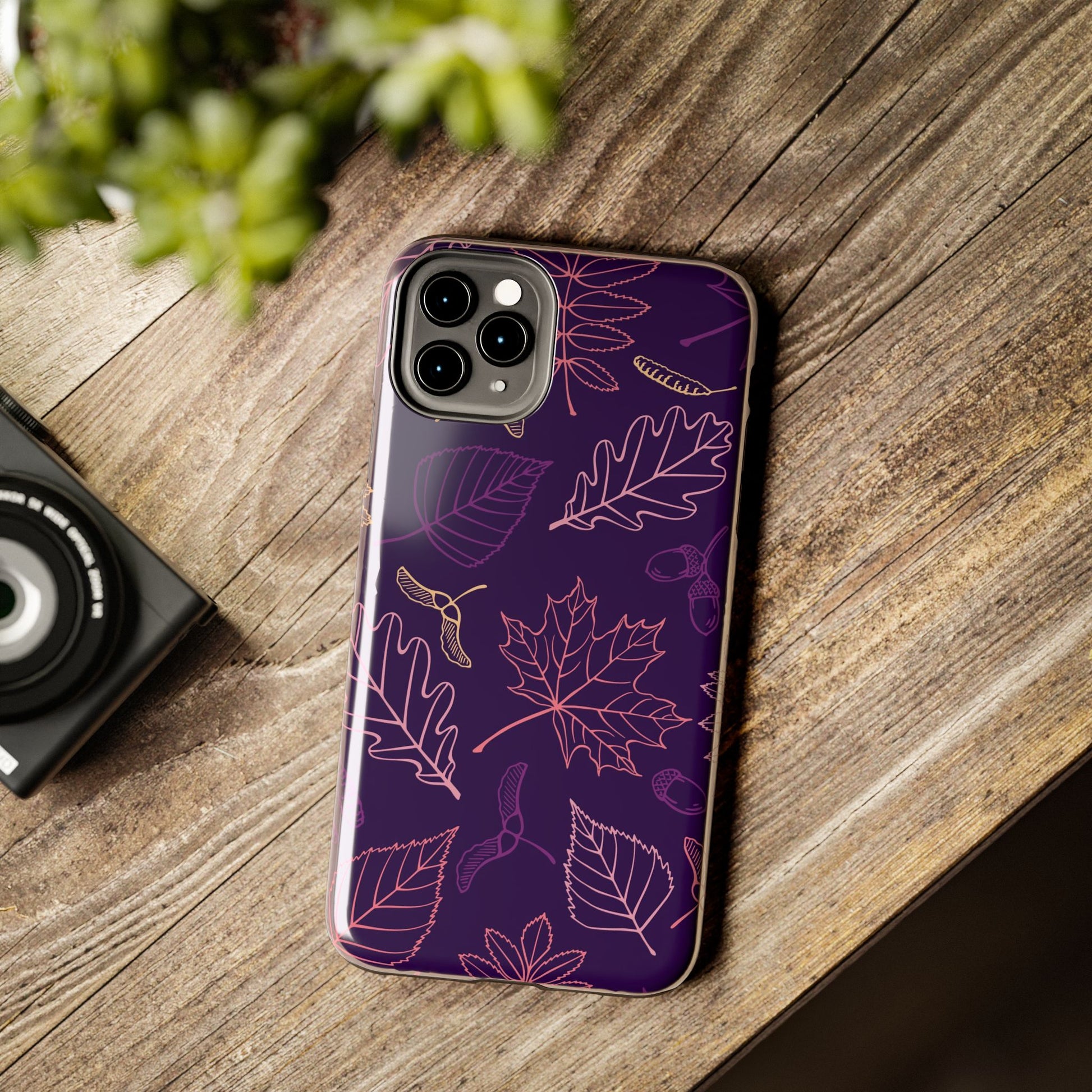 Seamless pattern with autumn leaves Tough Phone Cases