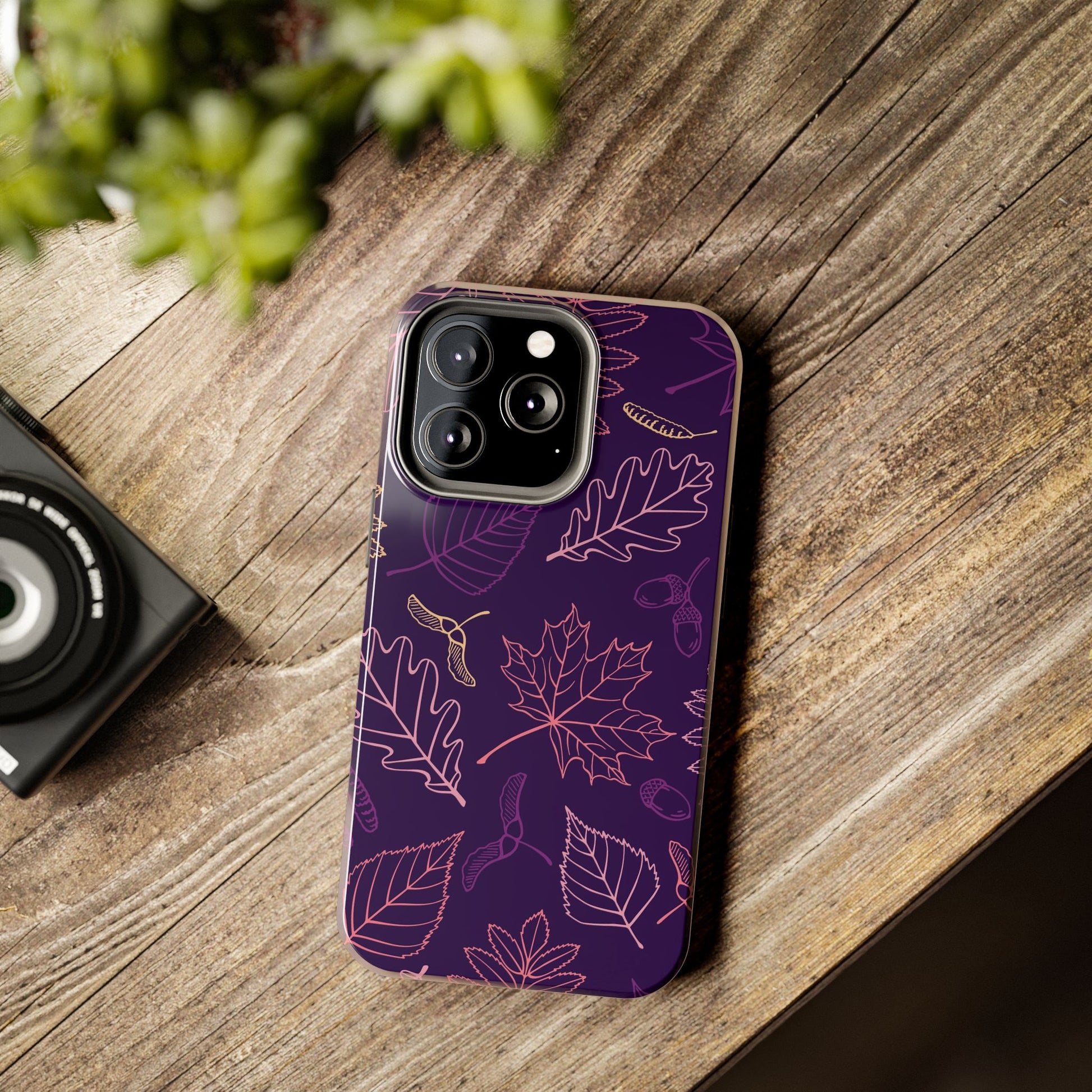 Seamless pattern with autumn leaves Tough Phone Cases