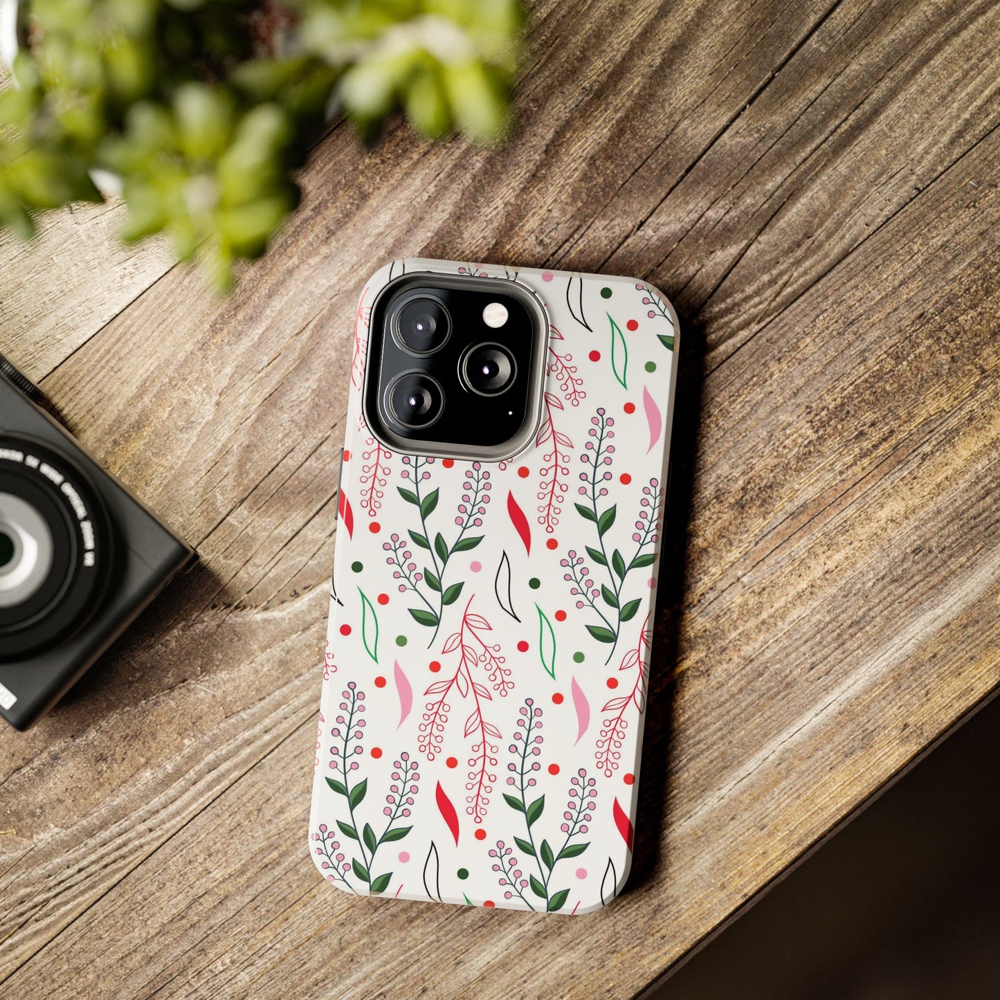 Seamless floral pattern, cute ditsy Tough Phone Cases