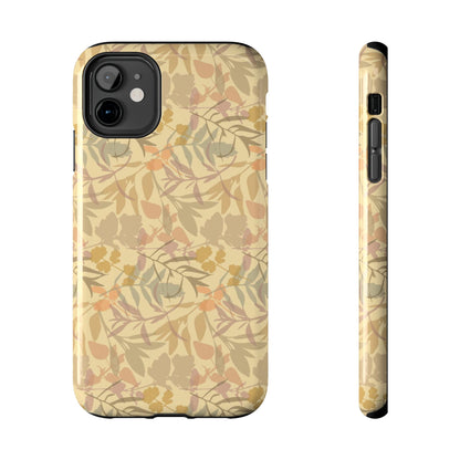 Boho Plants Leafs Pattern Tough Phone Cases iPhone 11