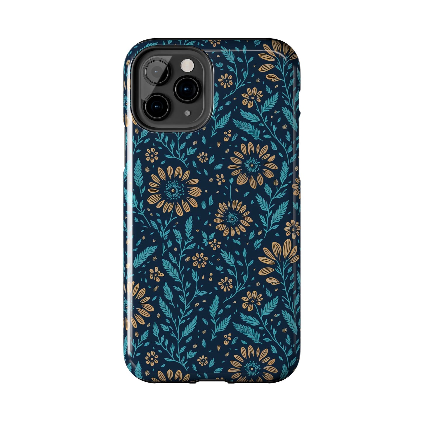 Flower Pattern Design Tough Phone Cases