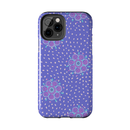 Abstract ethnic bud flower seamless pattern Tough Phone Cases