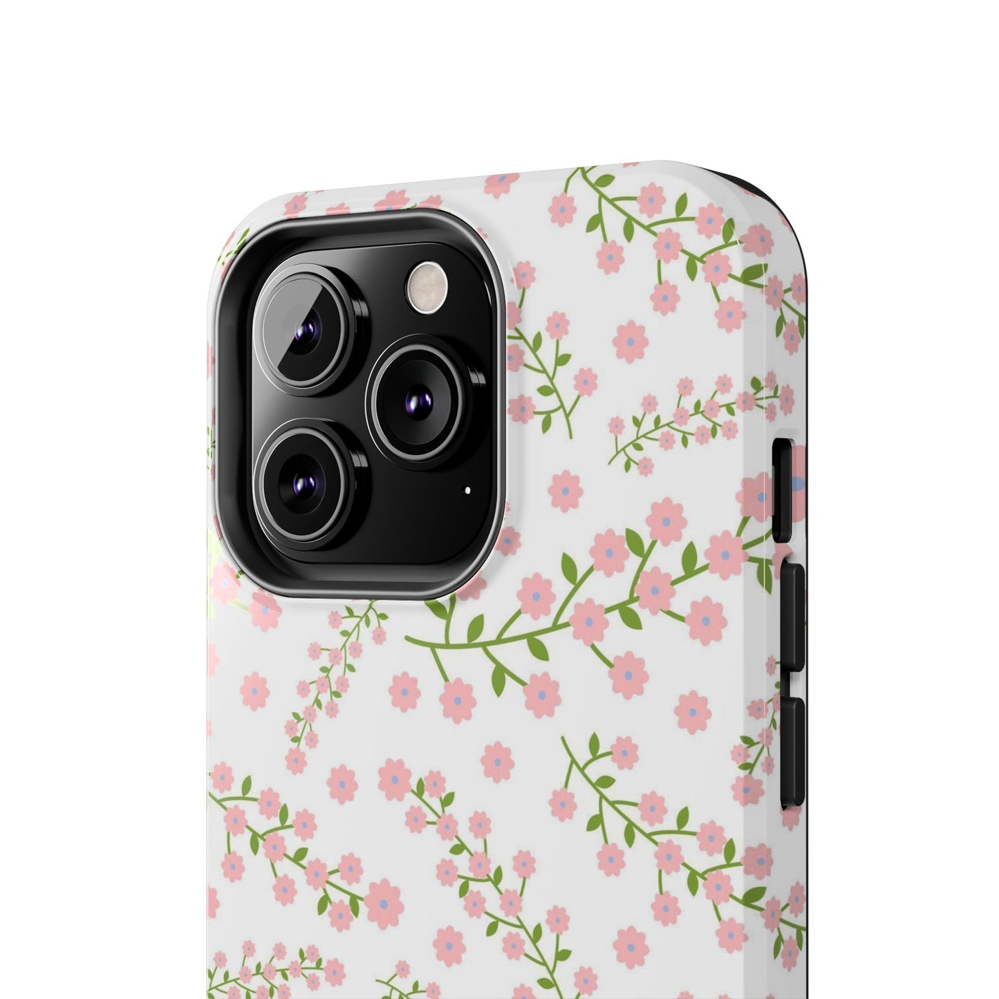 Seamless pattern green branches with blooming Tough Phone Cases