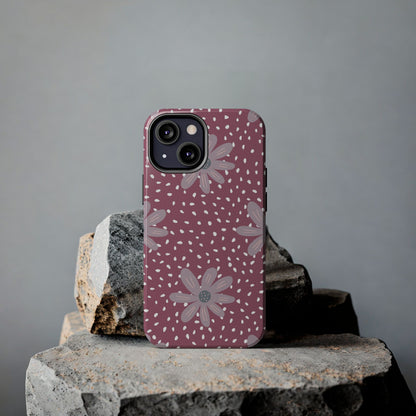 Vintage ditsy seamless pattern on dots Tough Phone Cases