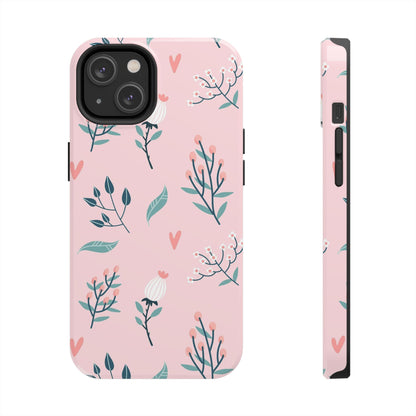 Floral seamless pattern. Garden flowers branches Tough Phone Cases iPhone 14