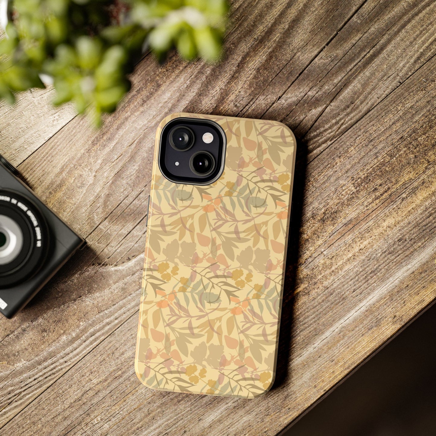 Boho Plants Leafs Pattern Tough Phone Cases