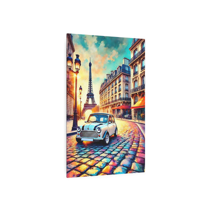 Timeless Elegance: Mini Cooper’s Parisian Journey Metal Art Sign