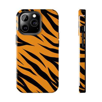 Tiger Texture Tough Phone Cases iPhone 13 Pro