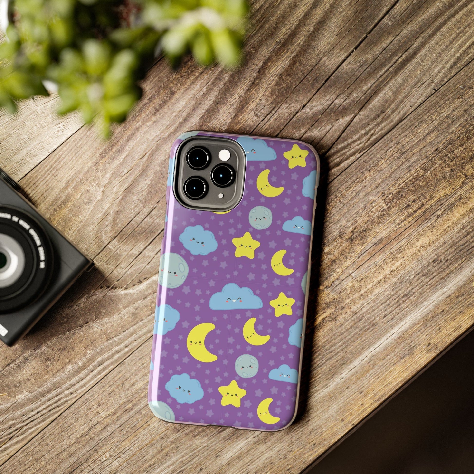 Night sky seamless pattern Tough Phone Cases