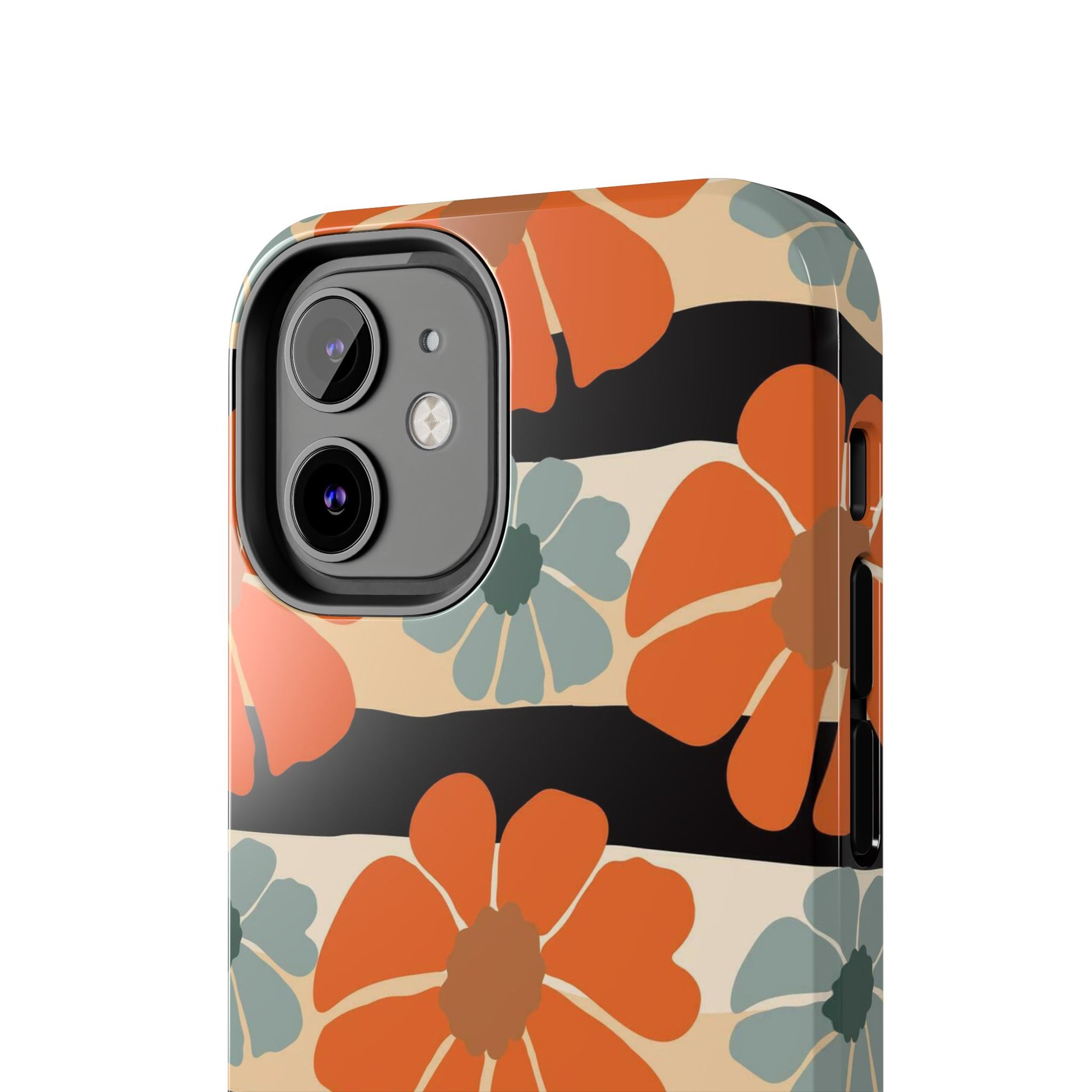 Retro groovy flowers seamless pattern Tough Phone Cases