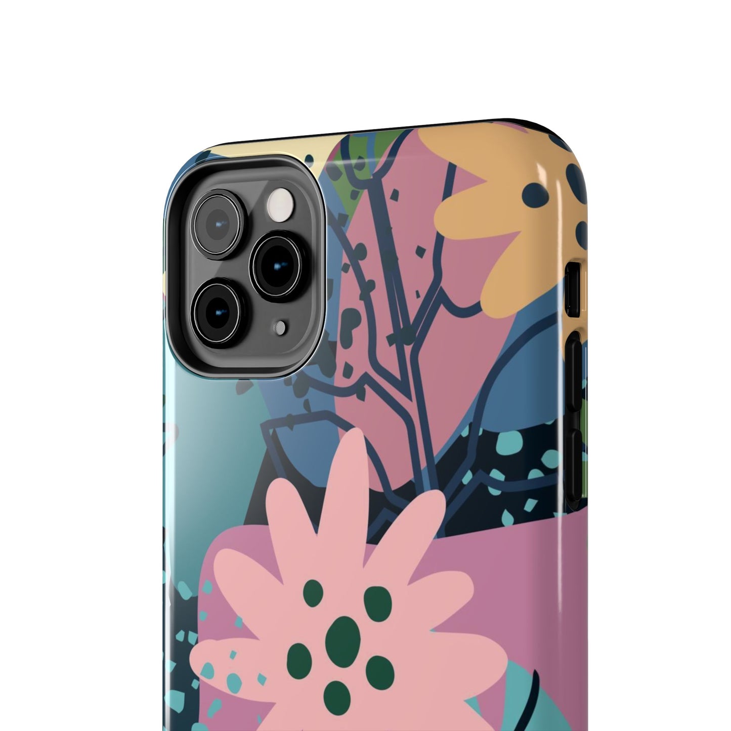 Contemporary collage design Tough Phone Cases