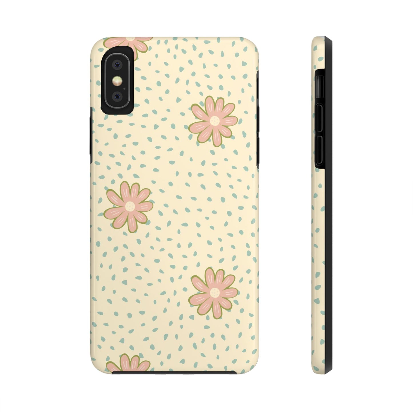 Doodle ditsy seamless pattern Tough Phone Cases iPhone XS