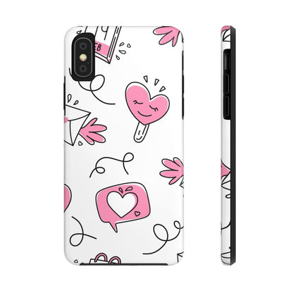 Seamless pattern of valentines calendars Tough Phone Cases iPhone X