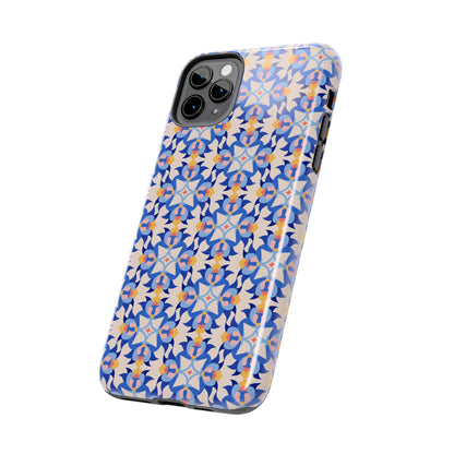 Floral Tile Pattern Tough Phone Cases