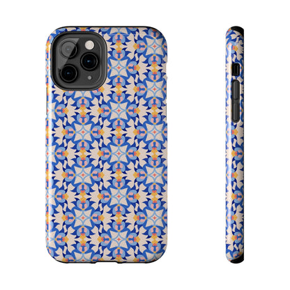 Floral Tile Pattern Tough Phone Cases iPhone 11 Pro