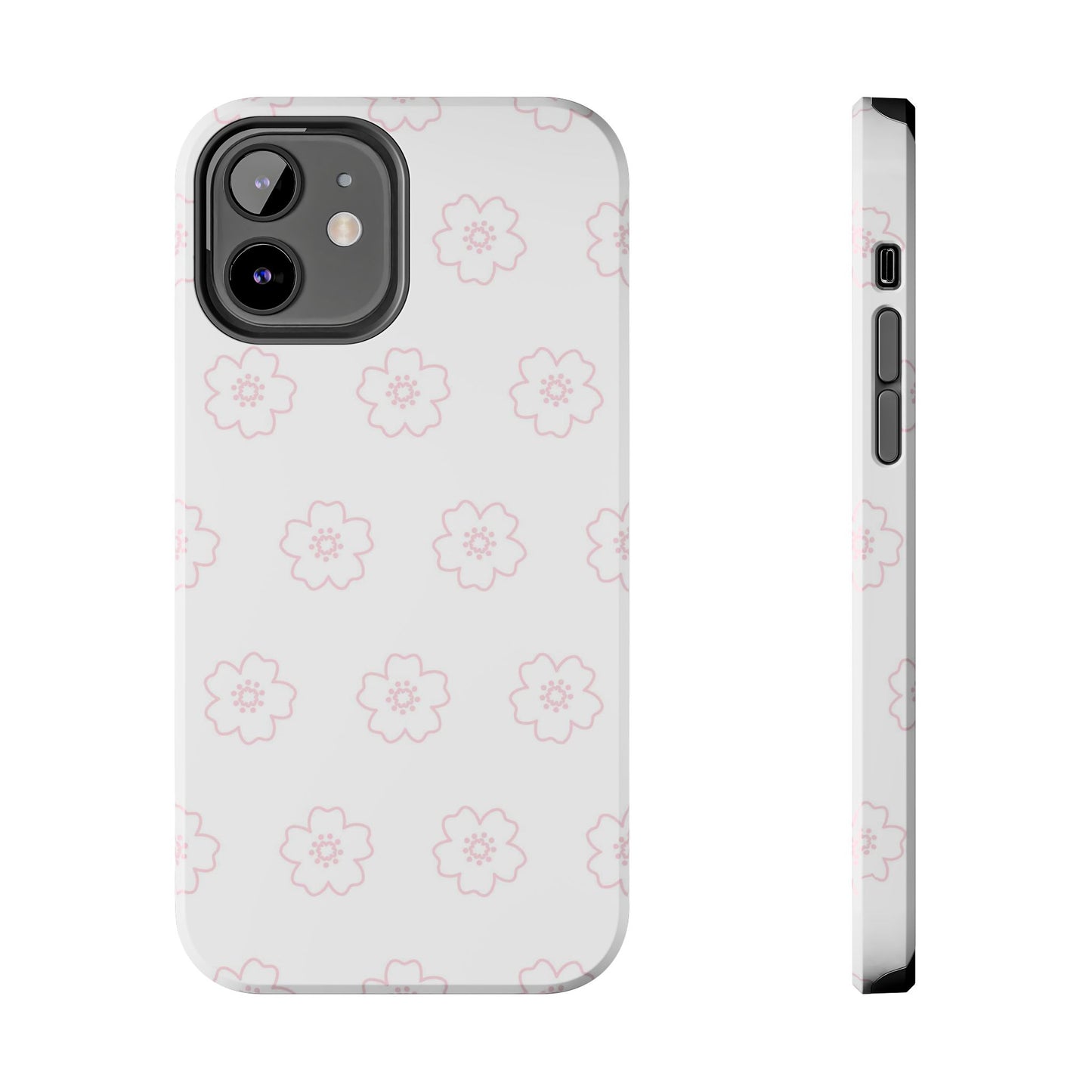 Cherry blossom seamless pattern Tough Phone Cases iPhone 12