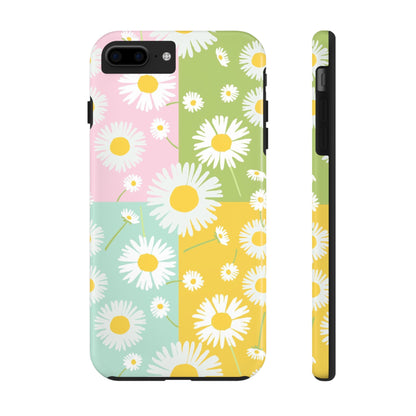 4 colors set of dandelion seamless pattern Tough Phone Cases iPhone 7 Plus, iPhone 8 Plus