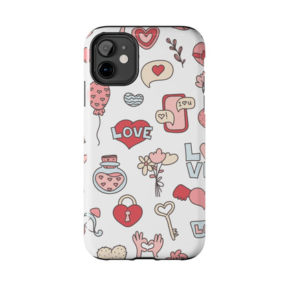 Romantic seamless pattern Tough Phone Cases