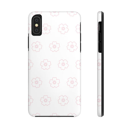 Cherry blossom seamless pattern Tough Phone Cases iPhone XS