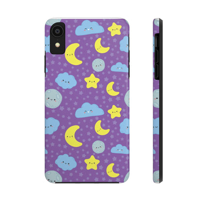 Night sky seamless pattern Tough Phone Cases iPhone XR