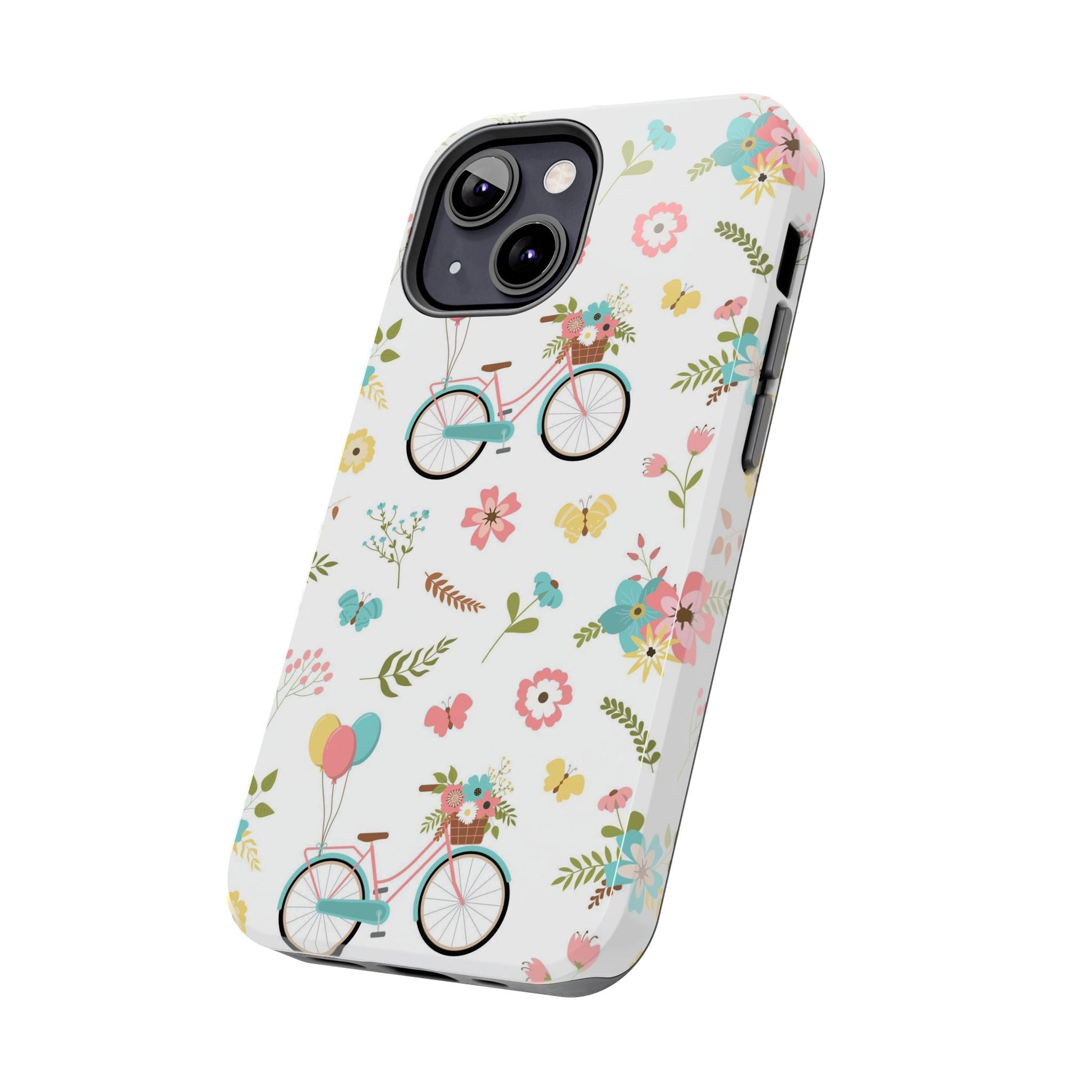 Floral spring romantic pattern with flower bouquets Tough Phone Cases