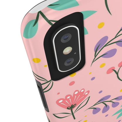 beautiful seamless handrawn floral Tough Phone Cases