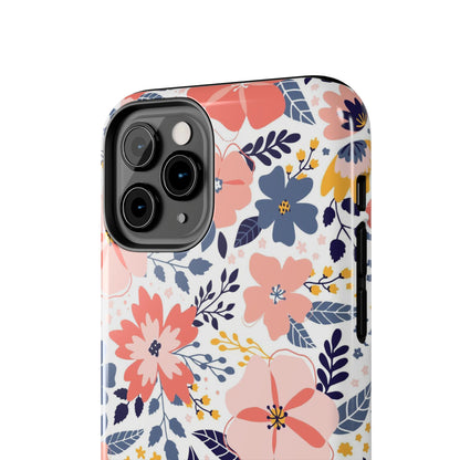 seamless pattern with abstract flowers Tough Phone Cases