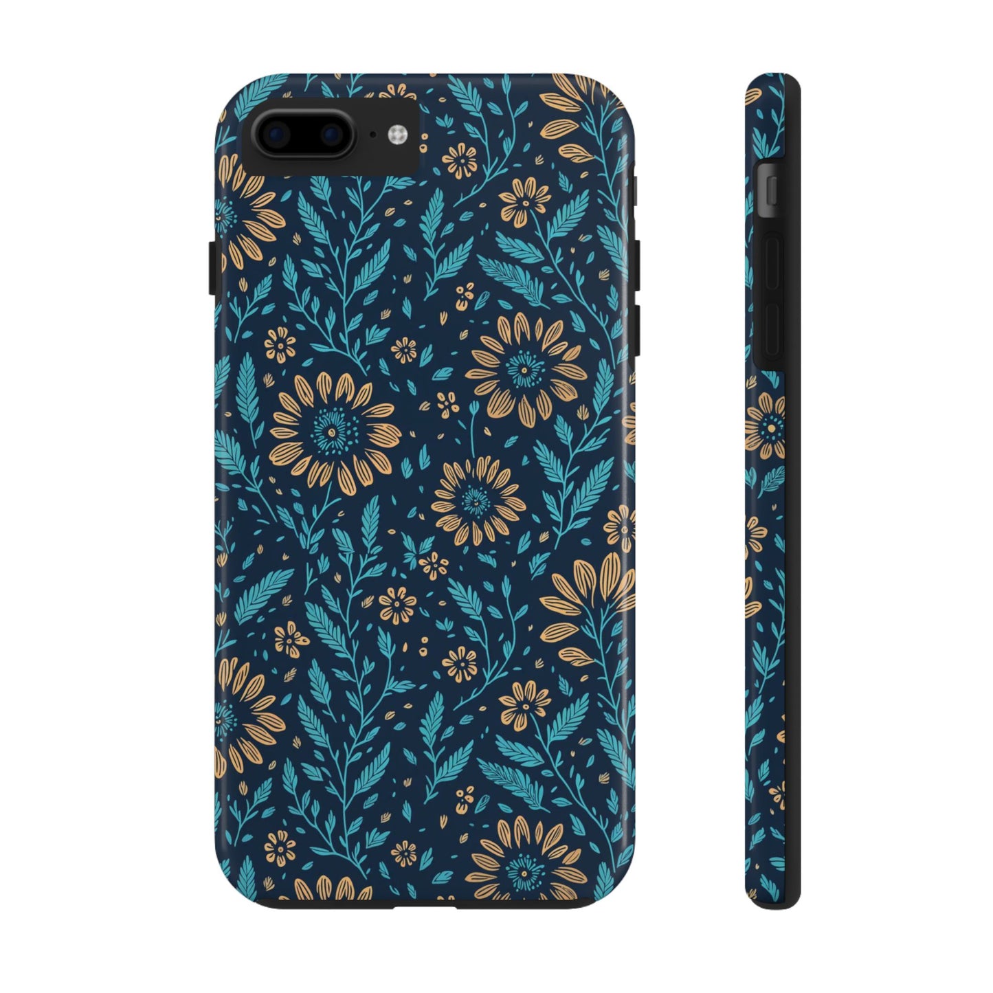 Flower Pattern Design Tough Phone Cases iPhone 7 Plus, iPhone 8 Plus