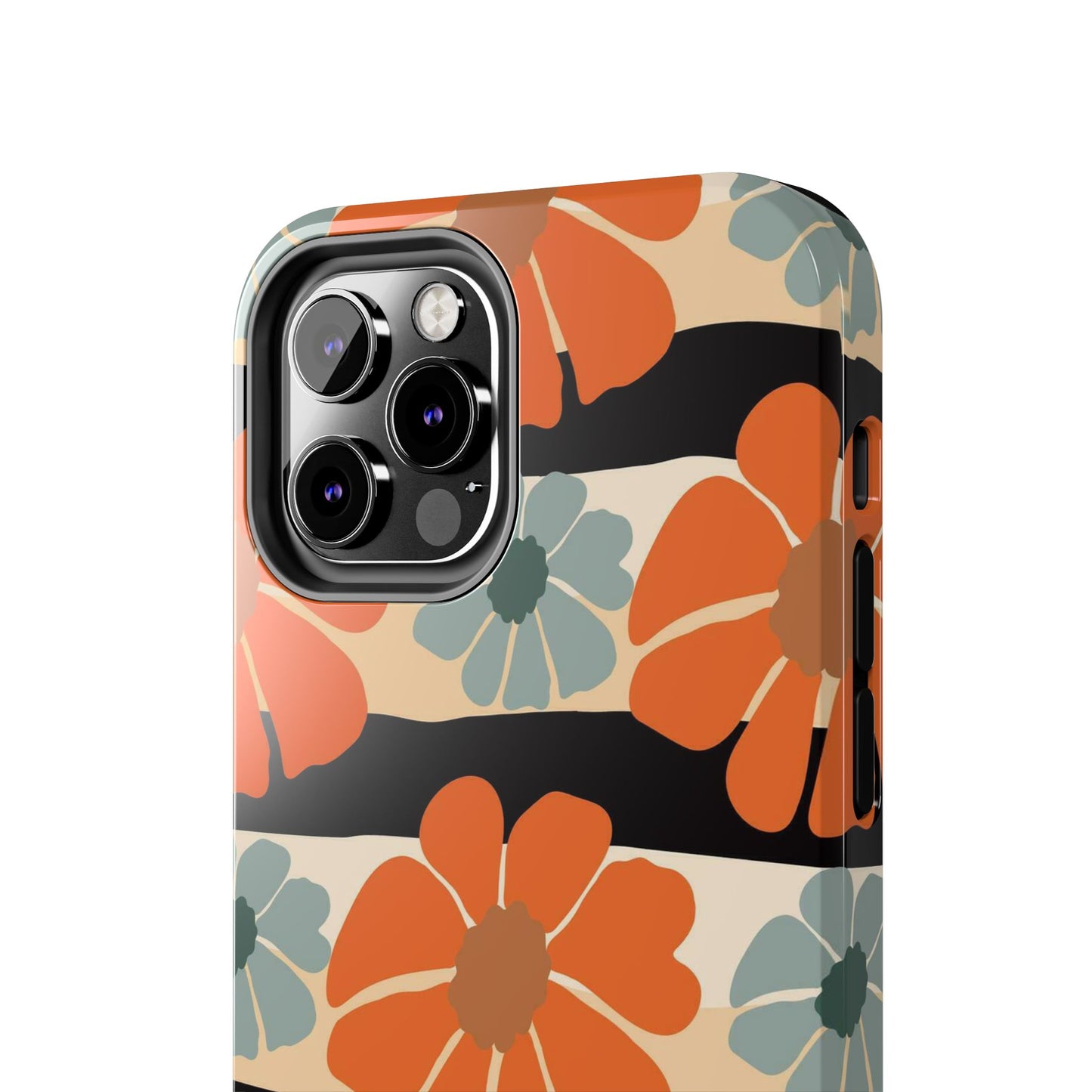 Retro groovy flowers seamless pattern Tough Phone Cases