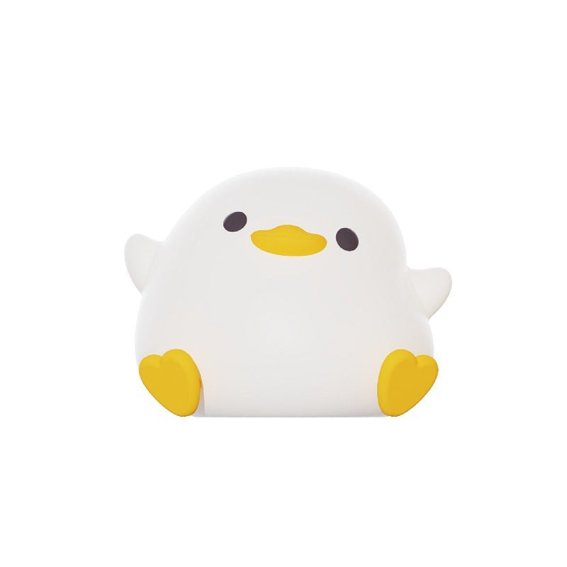 Doudou Duck Silicone Alarm Lamp Ambience Light Bedroom Bedside Lamp Usb Charging With Sleeping Night Light 3W Doudou Duck USB