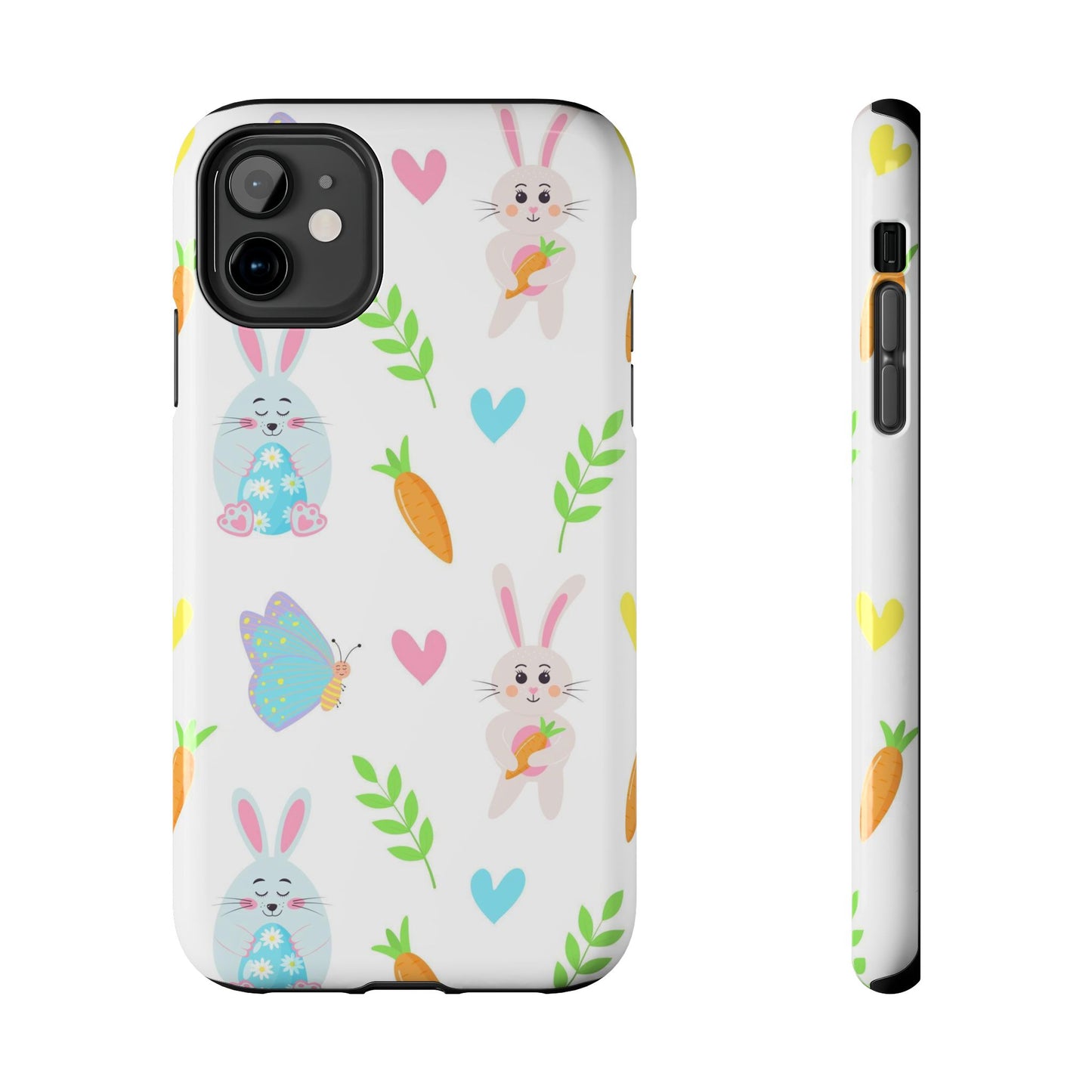 Seamless pattern with Easter bunnies Tough Phone Cases iPhone 11