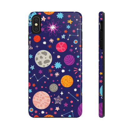 Seamless pattern with colorful space with planets Tough Phone Cases iPhone XS MAX