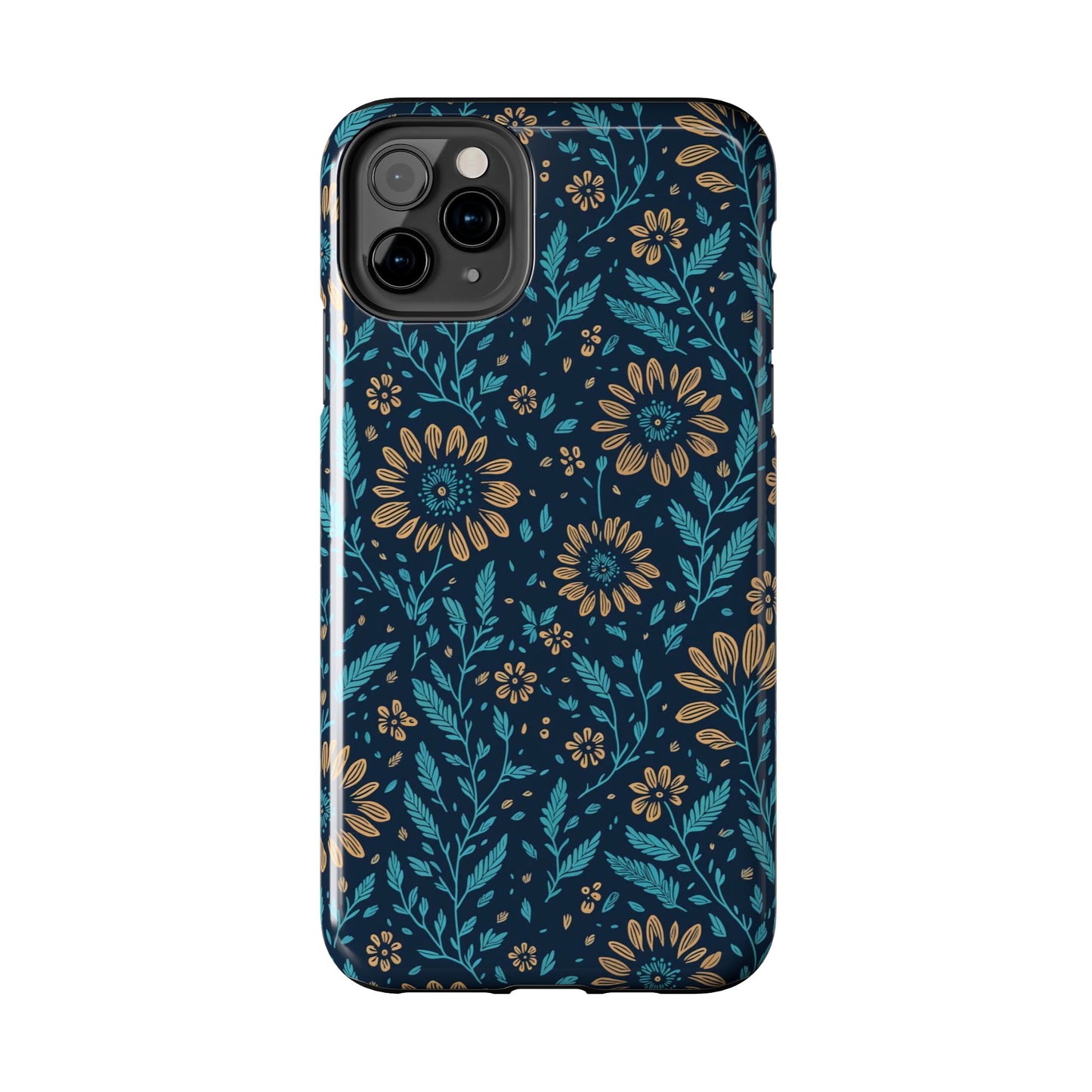 Flower Pattern Design Tough Phone Cases