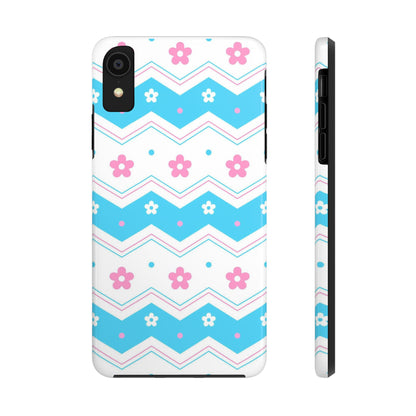 Rainbow Pink Blue Pastel Flower Tough Phone Cases iPhone XR